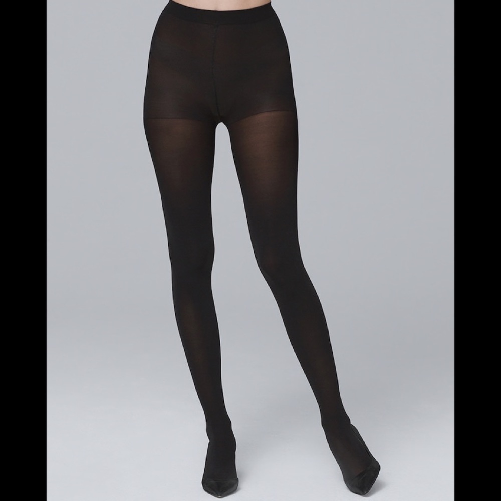 🎉Sale🎉WHBM Black Opaque Control Top Tights